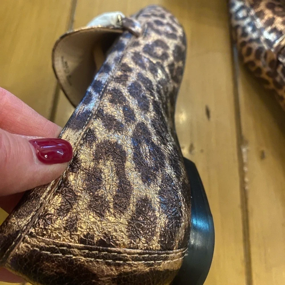 Kate Spade Women’s Lana Leopard Bronze Multi Brown Loafers new in box size 8.5
